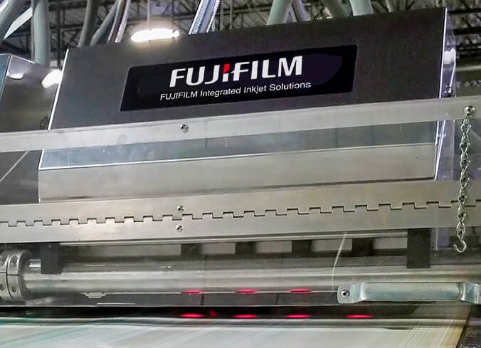 Food-Printing Fujifilm Integrated Inkjet Solutions 42K on TransJet Media Transport
